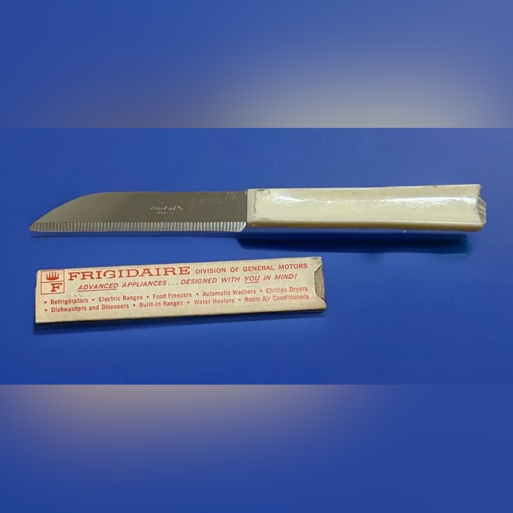 Vintage Quikut Stainless Steel-Razor Edge-Serrated Tip Knife